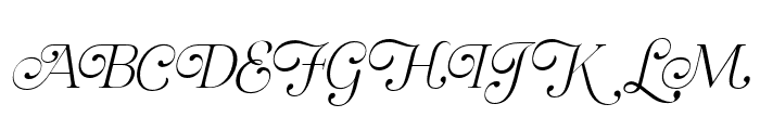 Regal Legacy Thin Italic Font UPPERCASE