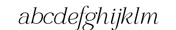 Regal Legacy Thin Italic Font LOWERCASE