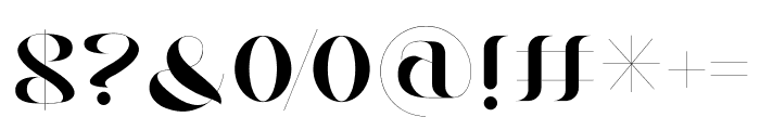 Regal Serif Font OTHER CHARS