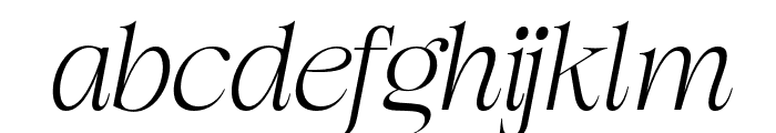 Regalia serif Italic Font LOWERCASE