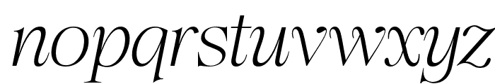 Regalia serif Italic Font LOWERCASE