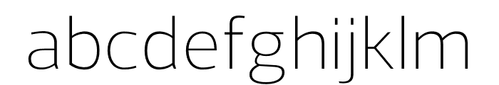 Regan-Light Font LOWERCASE
