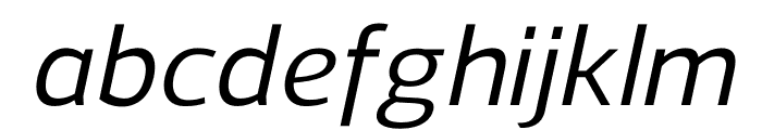 Regan-MediumItalic Font LOWERCASE