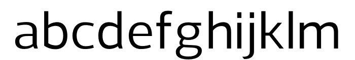 Regan-Medium Font LOWERCASE