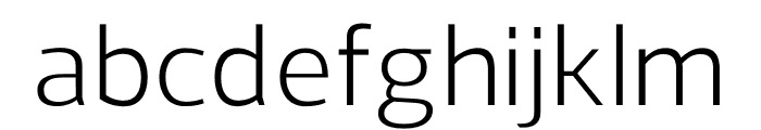 Regan-Regular Font LOWERCASE