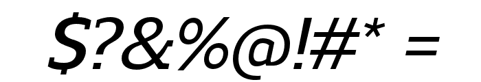 Regan Slab DemiBold Italic Font OTHER CHARS