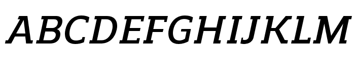 Regan Slab DemiBold Italic Font UPPERCASE