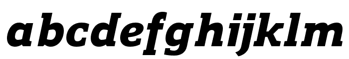 Regan Slab Heavy Italic Font LOWERCASE