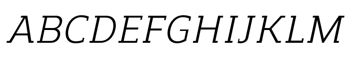 Regan Slab Italic Font UPPERCASE