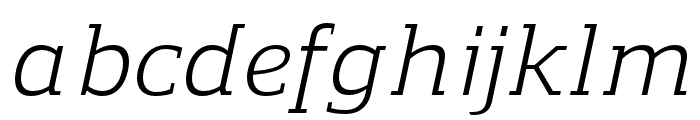 Regan Slab Italic Font LOWERCASE