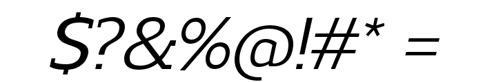 Regan Slab Medium Italic Font OTHER CHARS