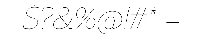 Regan Slab UltraLight Italic Font OTHER CHARS