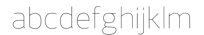 Regan-UltraLight Font LOWERCASE
