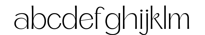 Regarn-ExtraLight Font LOWERCASE