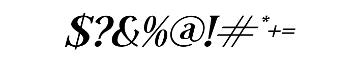Regflina Italic Font OTHER CHARS