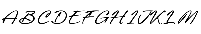 Reghina-Regular Font UPPERCASE