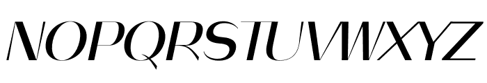 Regina Italic Font UPPERCASE