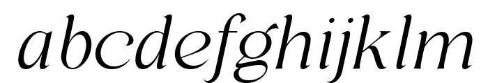 Regis Extra Light Italic Font LOWERCASE