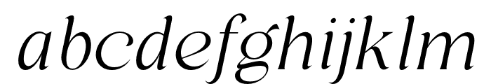 Regis-ExtraLightItalic Font LOWERCASE