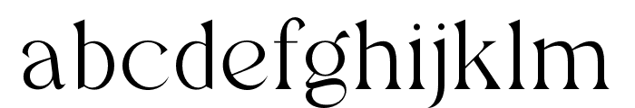 Regis-ExtraLight Font LOWERCASE