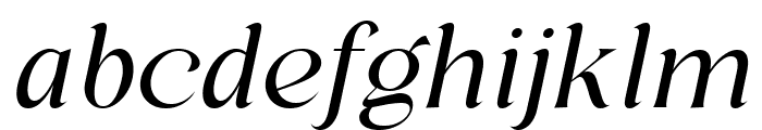 Regis Light Italic Font LOWERCASE