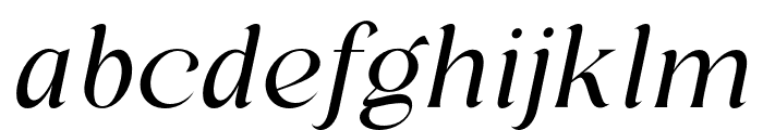 Regis-LightItalic Font LOWERCASE