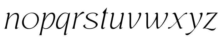 Regis Thin Italic Font LOWERCASE
