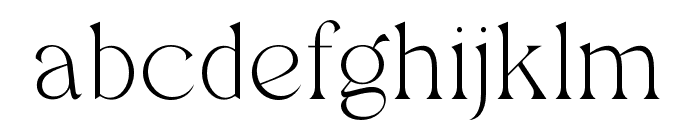 Regis-Thin Font LOWERCASE