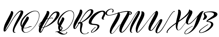 Regista Italic Font UPPERCASE