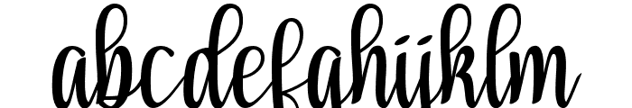RegithaScript-Regular Font LOWERCASE