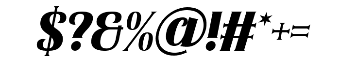 Regitta Italic Font OTHER CHARS