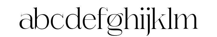 Regmond Font LOWERCASE