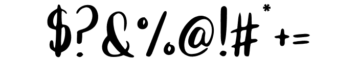 Regola Modern Calligraphy Font OTHER CHARS