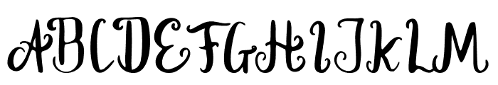 Regola Modern Calligraphy Font UPPERCASE