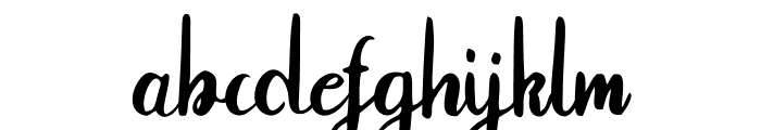 Regola Modern Calligraphy Font LOWERCASE