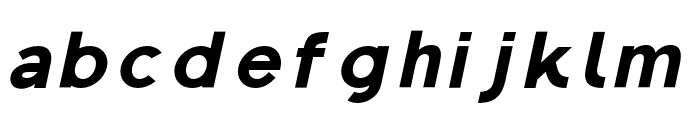 Regon-BlackItalic Font LOWERCASE