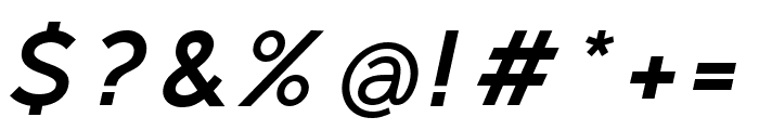 Regon Bold Italic Font OTHER CHARS