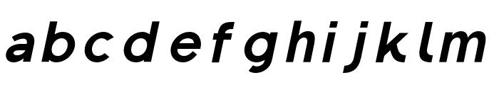 Regon-ExtraBoldItalic Font LOWERCASE