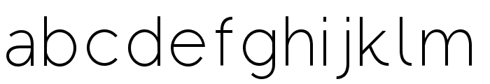 Regon-ExtraLight Font LOWERCASE