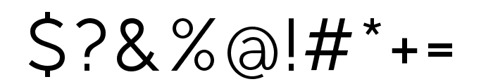 Regon-Regular Font OTHER CHARS