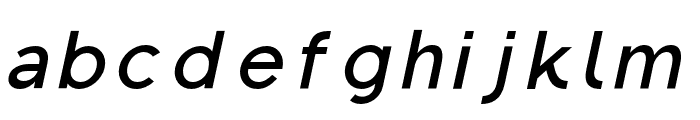 Regon-SemiBoldItalic Font LOWERCASE