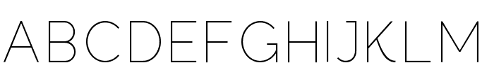 Regon-Thin Font UPPERCASE