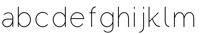Regon-Thin Font LOWERCASE