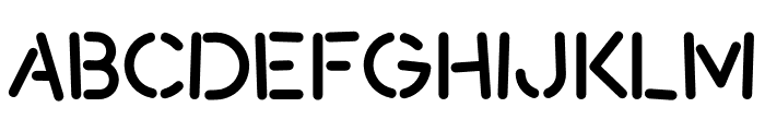 Regt Regular Font UPPERCASE