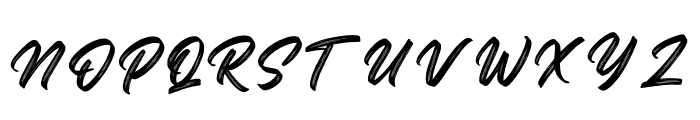 Regular Brush Font UPPERCASE