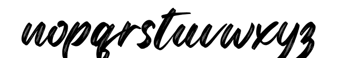 Regular Brush Font LOWERCASE