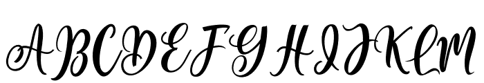 RegularQueen Font UPPERCASE