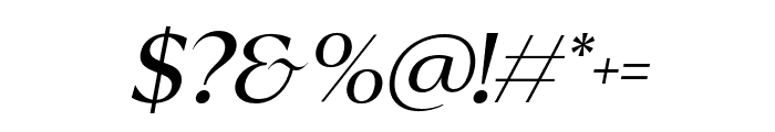 Reifilano-Italic Font OTHER CHARS