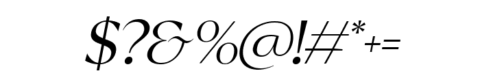 Reifilano Light Italic Font OTHER CHARS