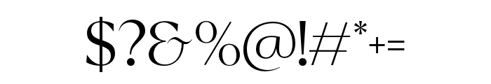 Reifilano-Light Font OTHER CHARS